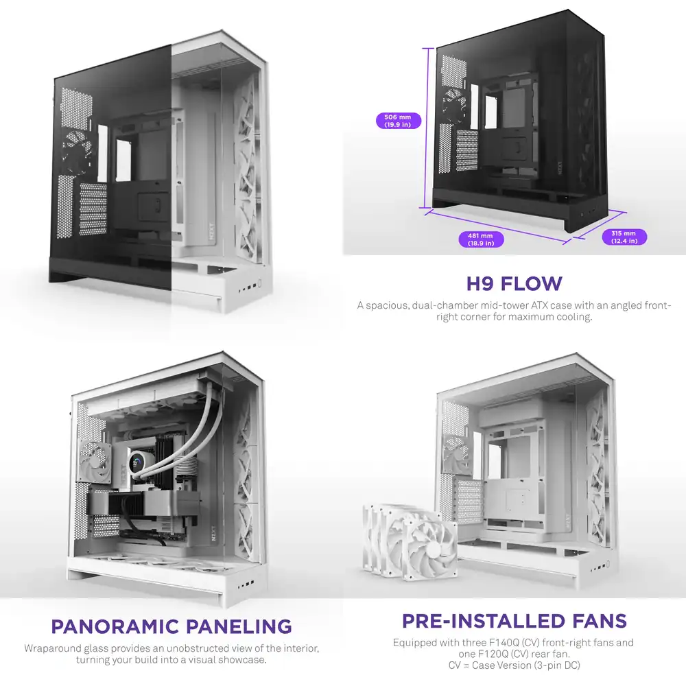 Pc Gaming Nz - 2025 Nieuwe NZ/XT H9 Flow Zwart-Witte