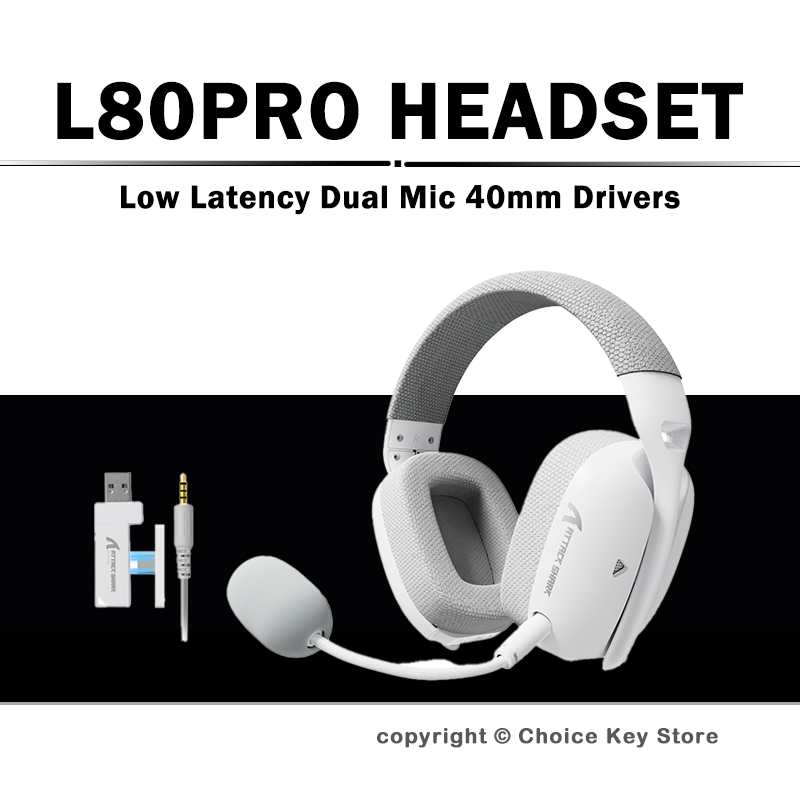 Pc Gaming Earphones - Originele ATTACK SHARK L80PRO draadloze gamingheadset