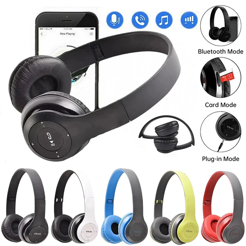 Pc Gaming Earphones - Bluetooth-headset Draadloze oortelefoons Over-ear HiFi-stereohoofdtelefoon Ruisonderdrukking