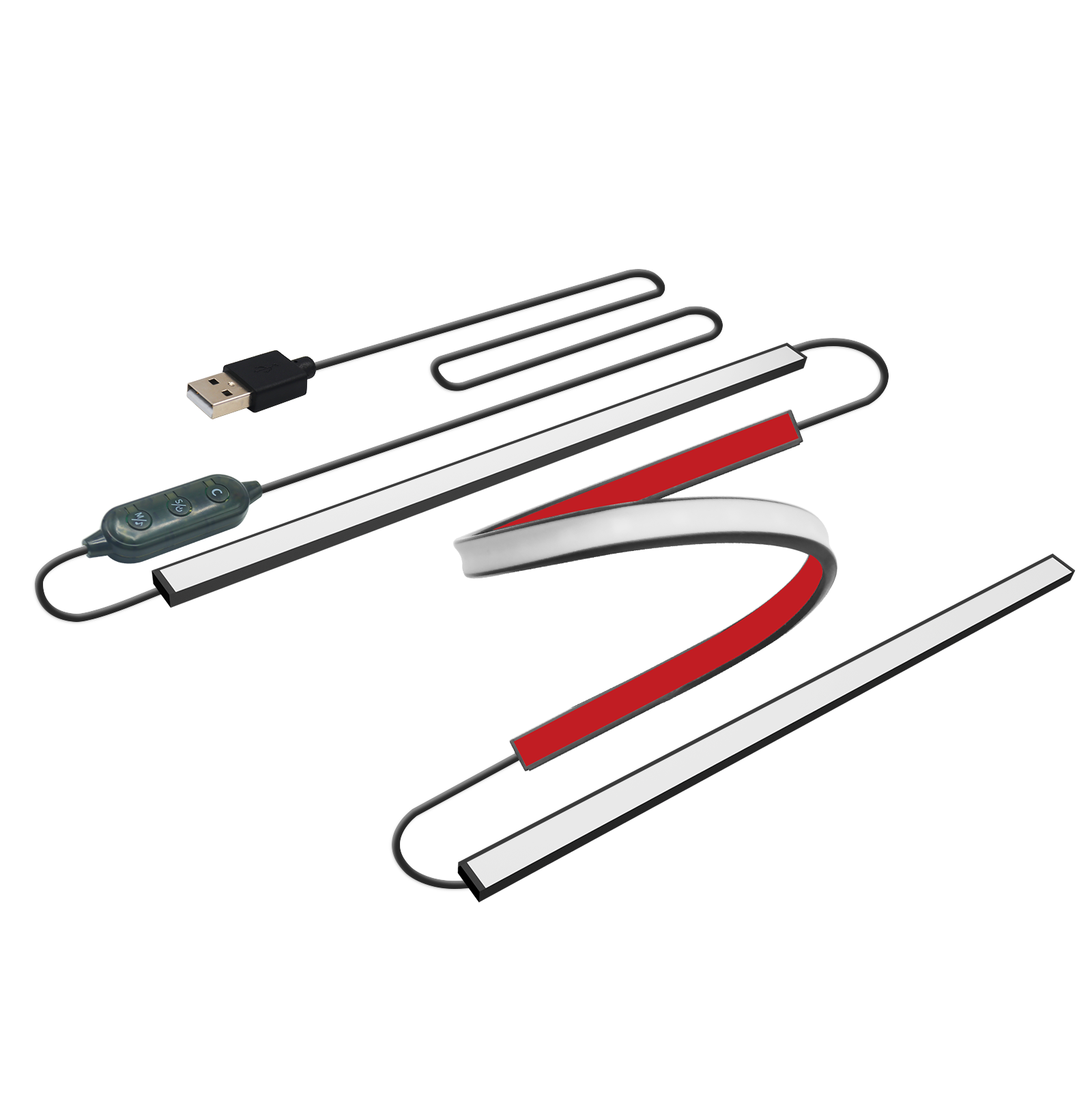 Rgb Light Strip - Bluetooth APP-besturing RGB monitor LED-achtergrondverlichtingsstrip USB