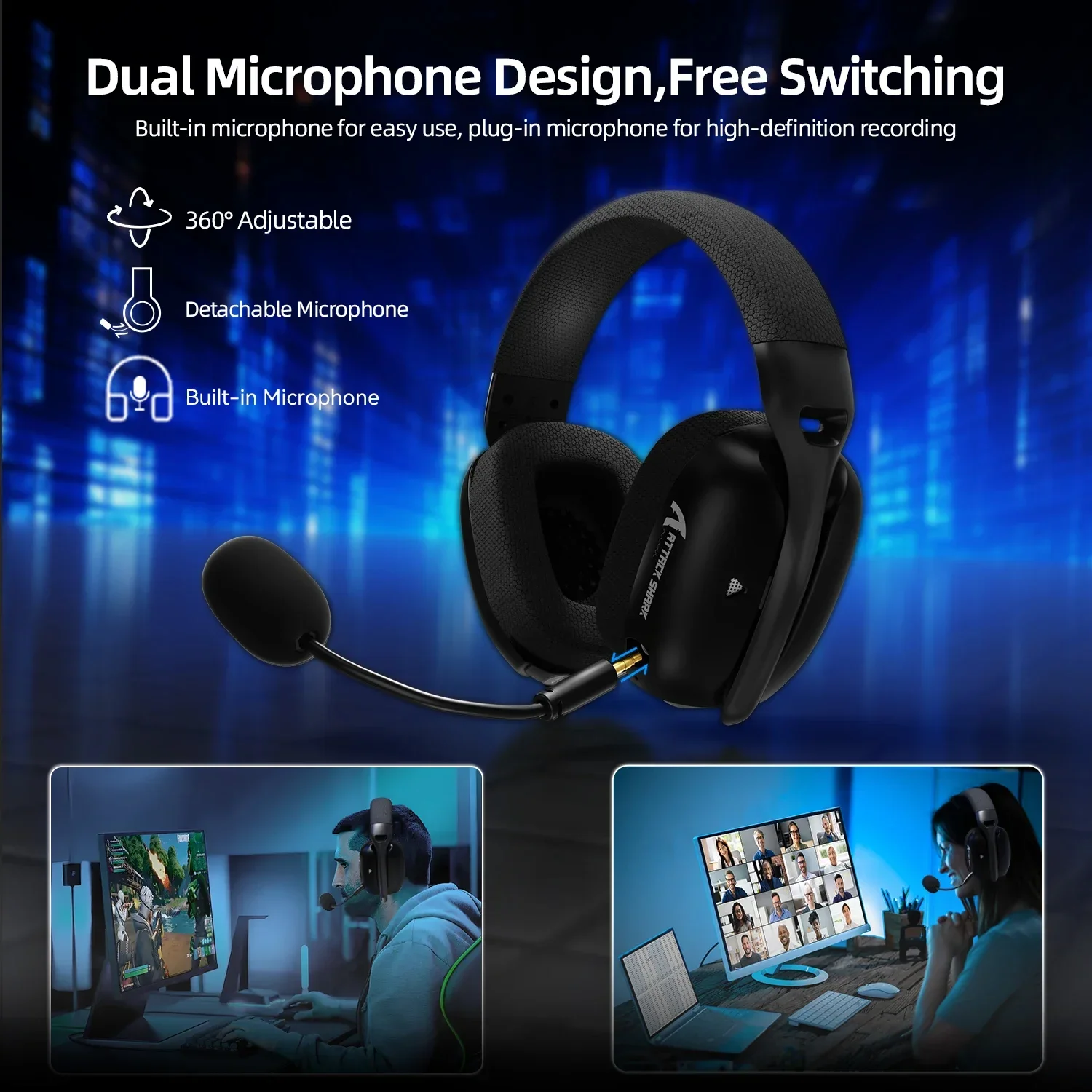 Originele ATTACK SHARK L80PRO  - Pc Gaming Earphones recensie en prijs