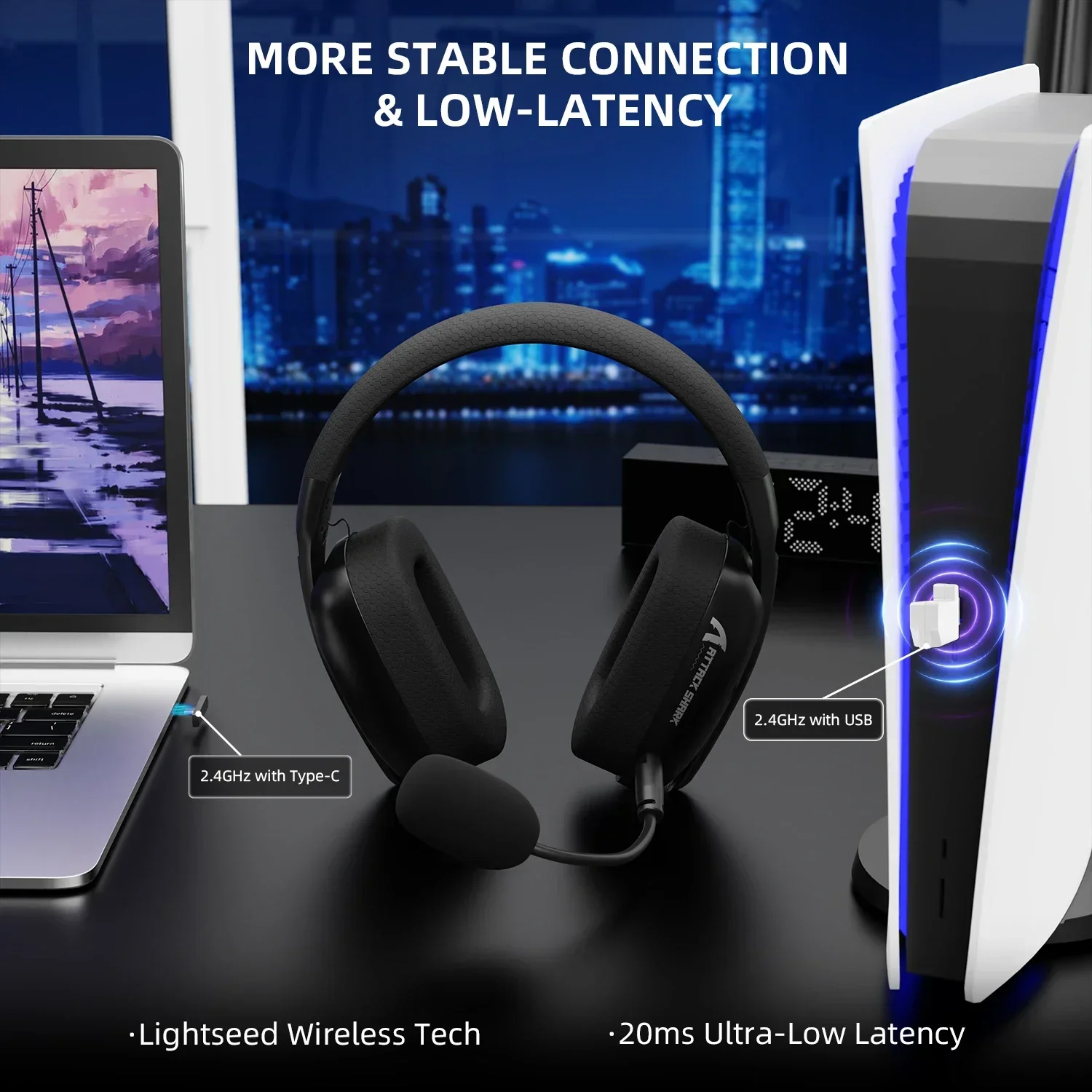 Originele ATTACK SHARK L80PRO  - Pc Gaming Earphones recensie en prijs
