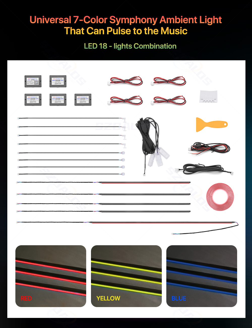Hotselling auto-ambianceverlic - Rgb Light Strip recensie en prijs