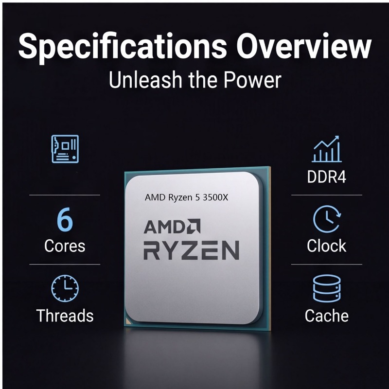 AMD Ryzen 5 3500X Desktop CPU  - Pc Gaming Amd Ryzen 5 recensie en prijs