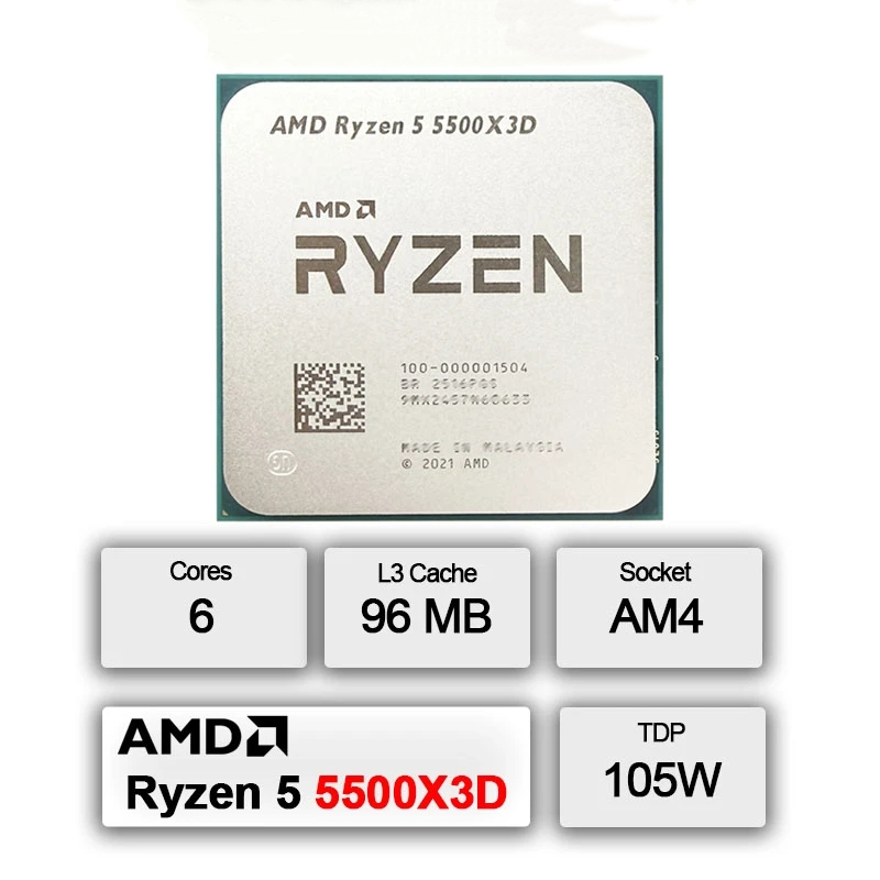 AMD Ryzen 5 5500X3D AM4 gaming - Pc Gaming Amd Ryzen 5 recensie en prijs