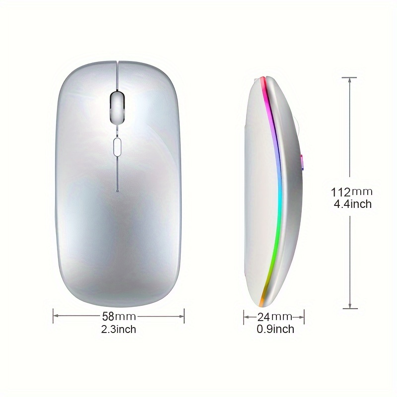 Draadloze Muis RGB Oplaadbare  - Rgb Light Strip recensie en prijs