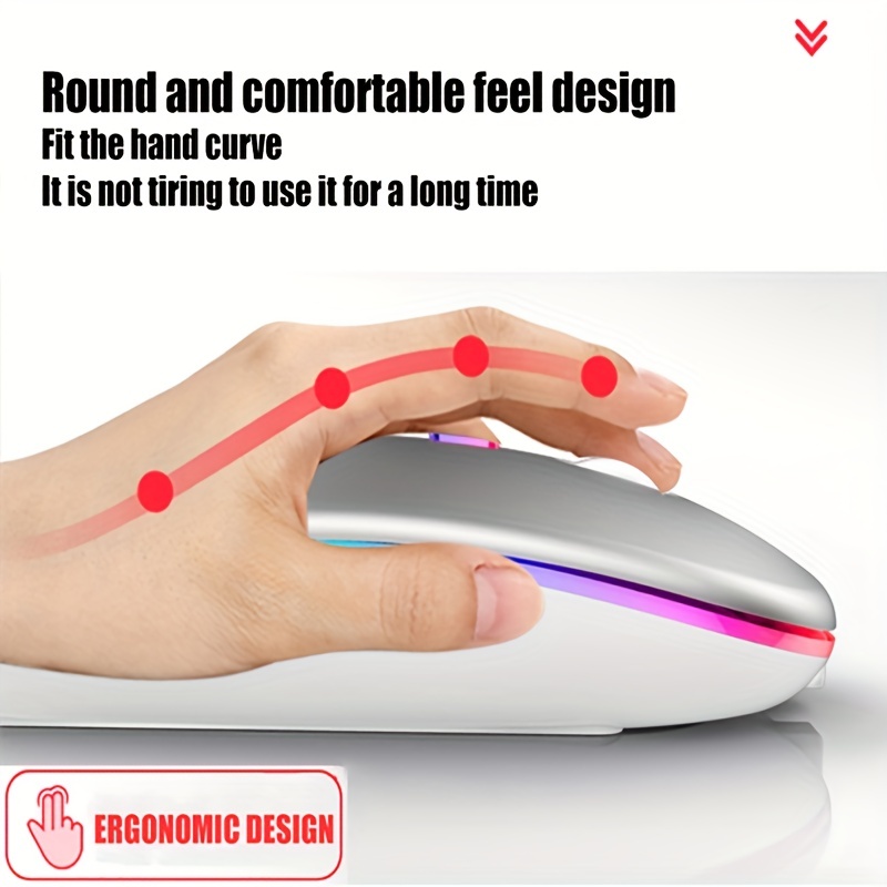 Draadloze Muis RGB Oplaadbare  - Rgb Light Strip recensie en prijs