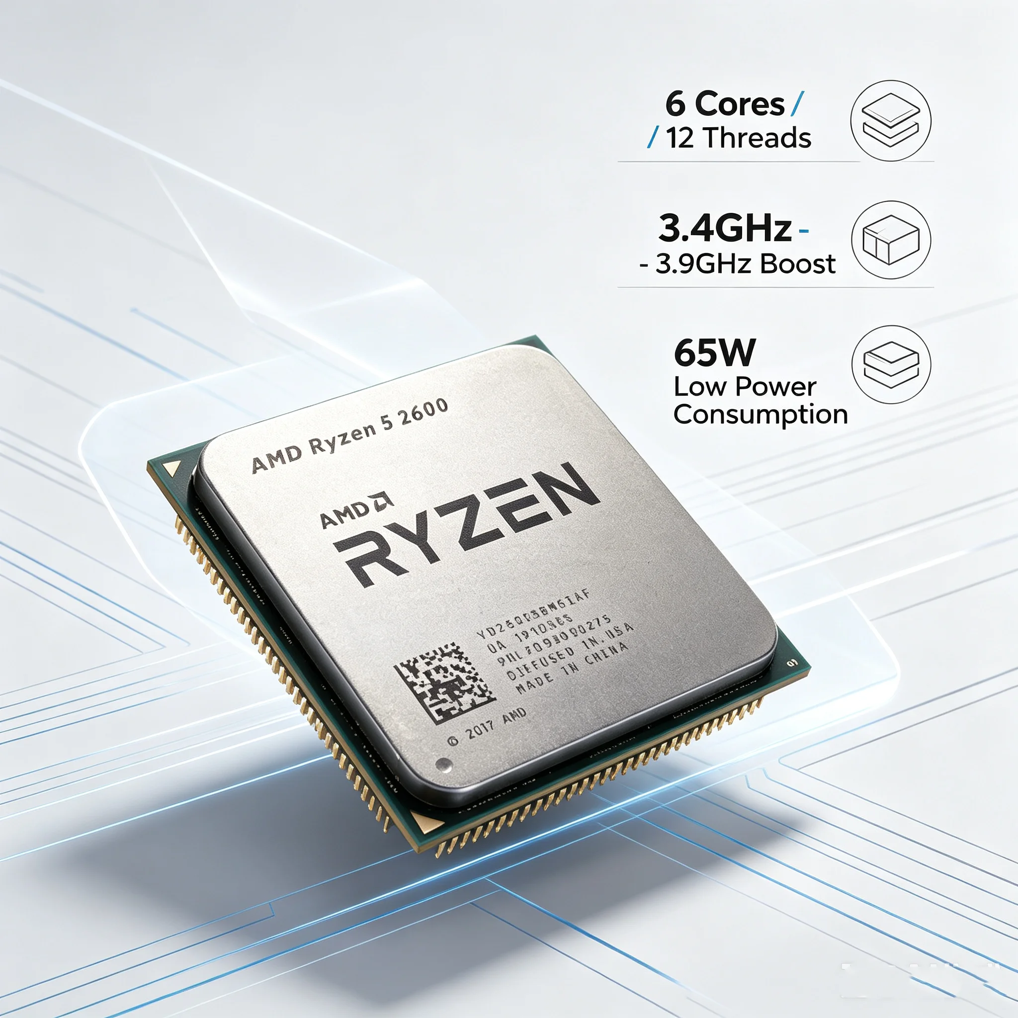 AMD Ryzen 5 2600 gamingprocess - Pc Gaming Build Up recensie en prijs