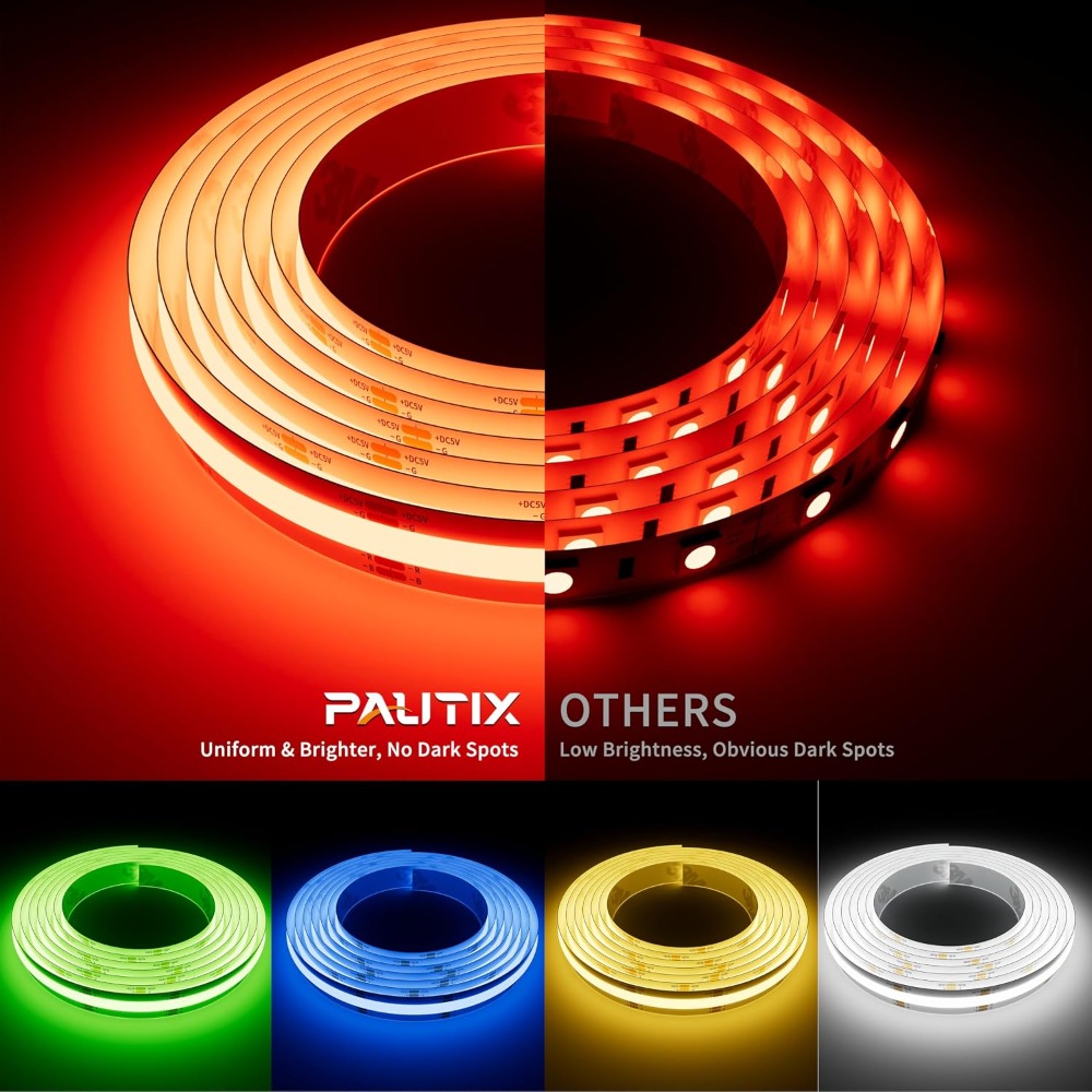 5V USB COB RGB LED-stripverlic - Rgb Light Strip recensie en prijs