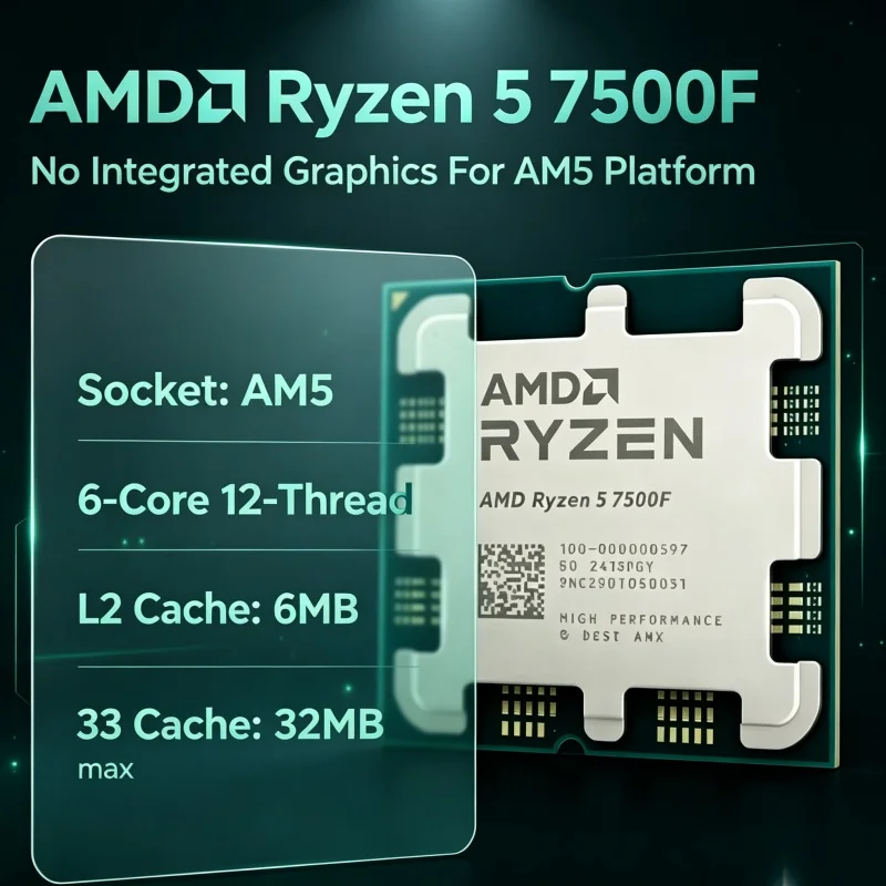 AMD Ryzen 5 7500F 6C12T deskto - Pc Gaming Amd Ryzen 5 recensie en prijs