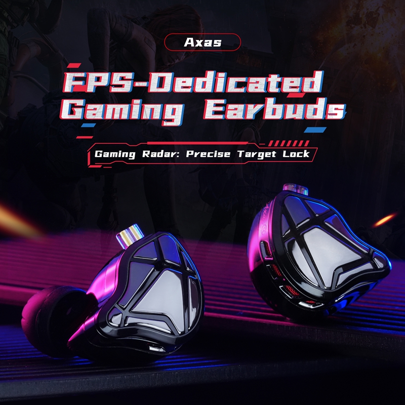    KZ Axas FPS Gaming IEM Oor - Pc Gaming Earphones recensie en prijs