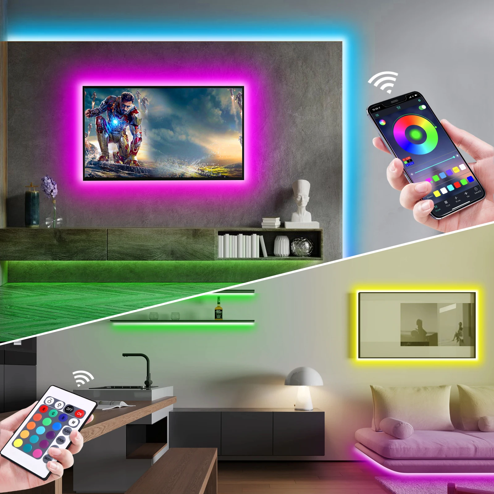 1-5m RGB LED Neon Strip Licht  - Rgb Light Strip recensie en prijs